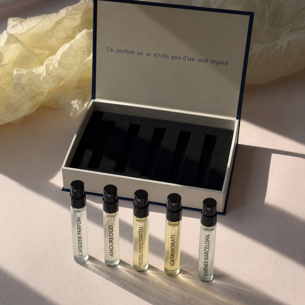Coffret Découverte Parfum Boisé — 5 Échantillons Niche 2ml